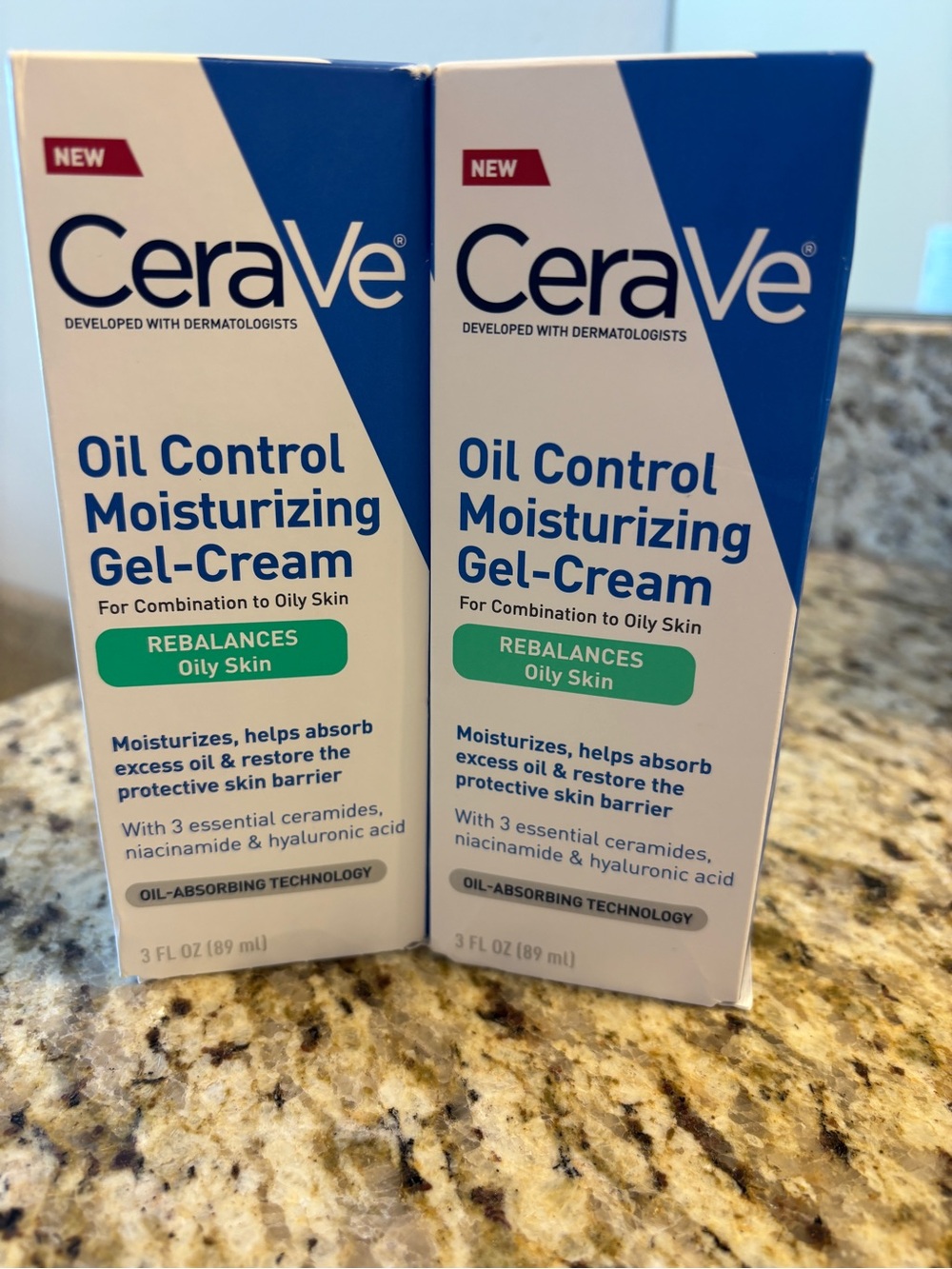 NEW CeraVe Oil Control Moisturizing Gel-Cream 3 oz Lot of 2 | NEW IN BOX